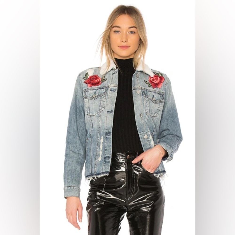 Rails Ramsey Embroidered Denim Jacket In Large Vi… - image 1